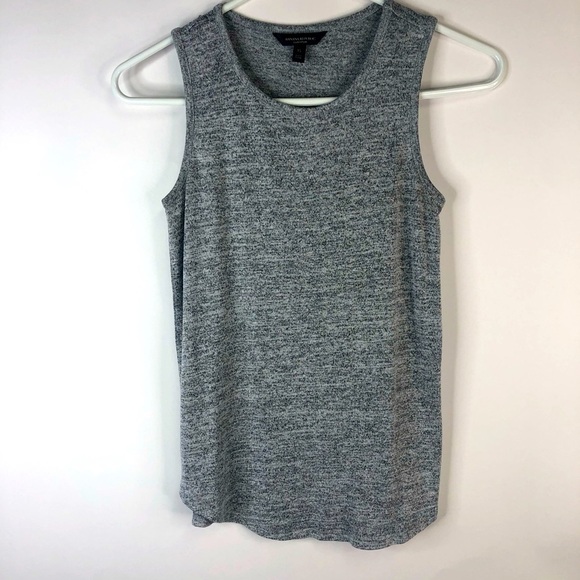 Banana Republic gray sleeveless scoop neck luxespun tank tee XS - Picture 1 of 5